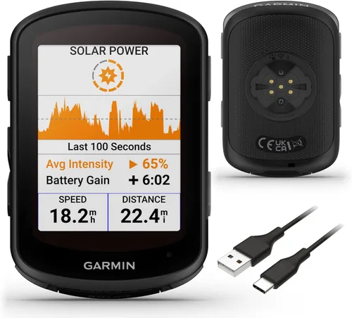 Miniatura 6 de Garmin Edge 840 Solar GPS Ciclismo Computadora, pantalla táctil, controles de botón, navegación avanzada con paquete E-Bank
