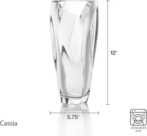 Miniatura 2 de Mikasa Jarrón de cristal Cassia, 12 pulgadas
