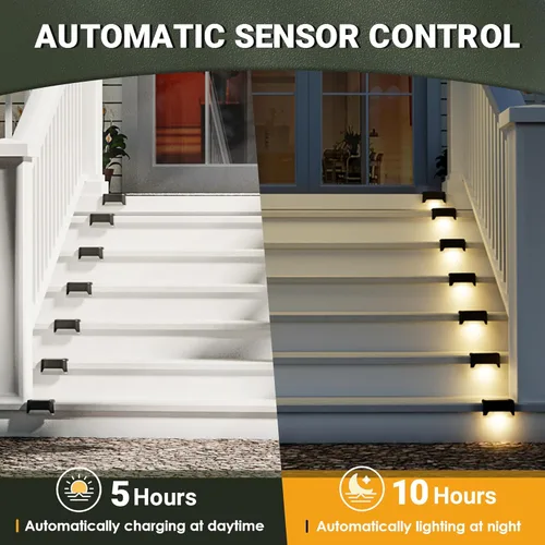 Miniatura 2 de SOLPEX - Luces solares para cubierta al aire libre, impermeables, paquete de 12 unidades, luces LED para escalones, terraza, vallas, patios