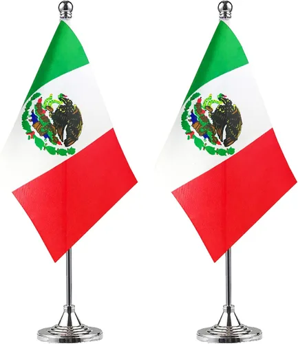 Miniatura 23 de ZXvZYT Paquete de 2 banderas de mesa argentinas con base de soporte, decoración de eventos de festivales internacionales, decoración de oficina