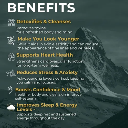 Miniatura 7 de Shilajit puro del Himalaya Resina Shilajit de alta potencia nutricional y grado A con más de 85 minerales de rastro de plantas y 75% de ácido