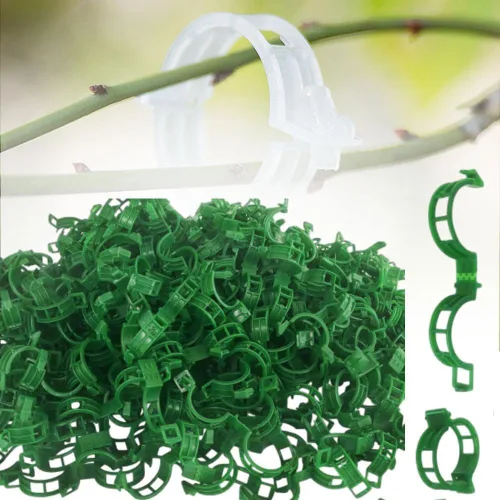Clips de soporte para plantas 2026, clip de plástico para plantas reutilizables, clips de vid de tomate, clips de jardín de plástico para plantas