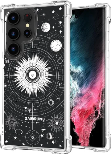 Miniatura 45 de Hungo Funda compatible con Samsung Galaxy S23 con diseño floral y bonito diseño transparente, femenino para mujeres y niñas, con hermoso clavel