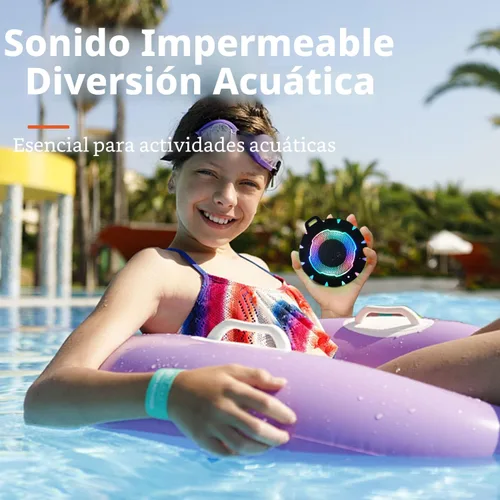 Miniatura 7 de HEYSONG Altavoz Bluetooth impermeable para ducha, duradero y portátil con sonido claro, ideal para ducha, piscina, playa y kayak, gran regalo