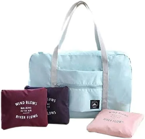Miniatura 6 de Bolsa de viaje plegable, almacenamiento de equipaje para deportes, gimnasio, resistente al agua, lona de nailon para hombres, mujeres, 32 litros