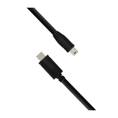 Miniatura 4 de Cable mini USB de 5 pines a USB tipo C de 20 pies - Cable de conexión extra largo - Compatible con Canon, GoPro, micrófonos Yeti, cámaras