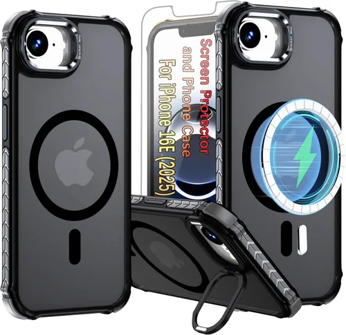 Miniatura 15 de Funda para i Phone 17 Pro Max, con función atril y protector de pantalla HD, compatible con accesorios MagSafe, funda magnética para iPhone 17 Pro