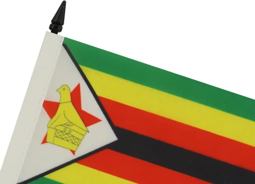 Miniatura 57 de AZ FLAG Sierra Leone Bandera de mesa 5'' x 8'' - Bandera de escritorio de Sierra Leona 21 x 14 cm - Bastón y base de plástico negro