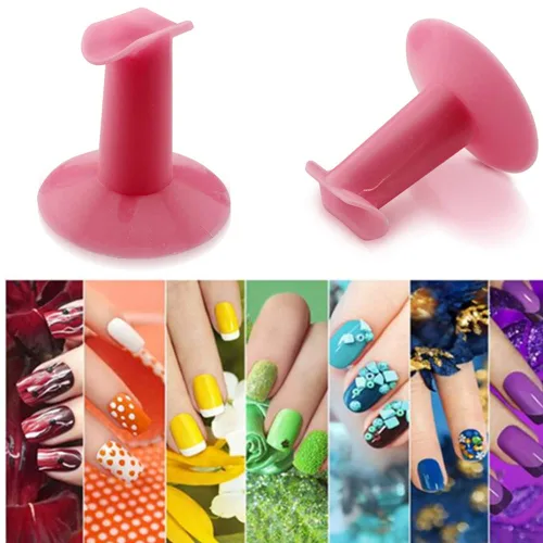 Miniatura 4 de Soporte de plástico para dedos, soporte profesional para arte de uñas, para salón de pintura, soporte práctico de accesorios de diseño