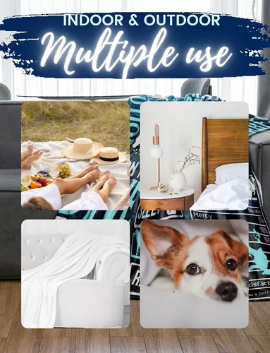 Miniatura 5 de Huglanket Regalos de buceo para hombres, mujeres, buceadores, manta para amigos, entrenadores o estudiantes para Navidad, 50 x 65 pulgadas