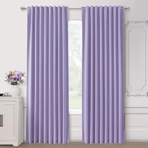 Miniatura 29 de SHINELAND Cortinas opacas cortas para ventanas de dormitorio, cortinas de baño, 45 pulgadas de largo