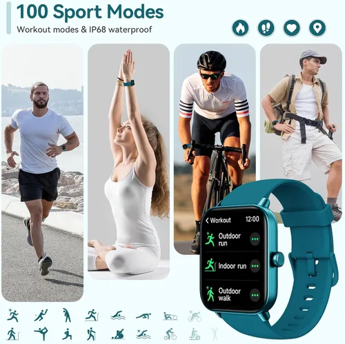 Miniatura 4 de Relojes inteligentes para hombres y mujeres, para hacer o responder llamadas, Alexa integrado, rastreador de actividad física HD de 1.8 pulgadas