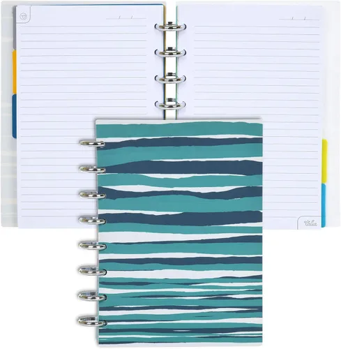 Miniatura 149 de Talia - Cuadernos de notas con tapas, planificador, personalizables, (Azul de Verano, Junior (5.5 pulgadas x 8.5 pulgadas)) Azul verano