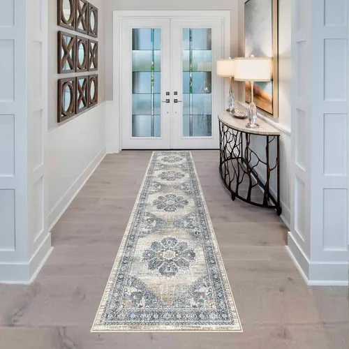Miniatura 2 de YOUFORTONG Alfombras Corredoras de 2x10 para Pasillos, Alfombra de Cocina Suave, Alfombra Corredera Antideslizante con Respaldo de Goma para Baño