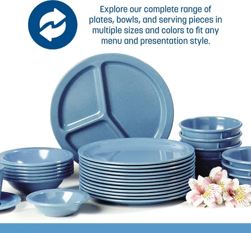 Miniatura 5 de Carlisle FoodService Products Kingline - Tazón de fruta de plástico reutilizable con borde para el hogar y restaurante, melamina, 4.75 onzas, tono