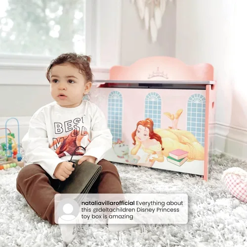 Miniatura 5 de Delta Children Caja de juguetes de lujo, princesa Disney Disney Princess