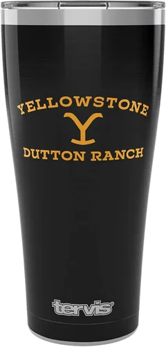 Miniatura 9 de Tervis Traveler Yellowstone Dutton Ranch - Vaso aislado de triple pared para viaje mantiene las bebidas frías y calientes, 20 onzas, acero inoxidable