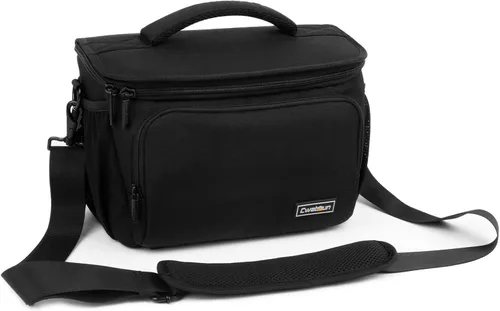 Miniatura 11 de Cwatcun Bolso bandolera para cámara pequeña, bolsa bandolera para cámara, impermeable, para fotografía de viaje, para Canon, Nikon, Sony, Fuji