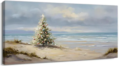 Miniatura 23 de GUTTATY Lienzo decorativo para pared, cuadros del océano, pintura de arte costero para decoración de pared de sala de estar, póster de mar, arte
