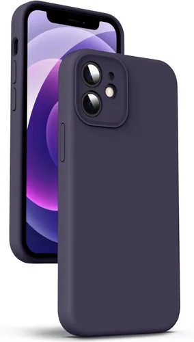 Miniatura 99 de Supdeal Funda de silicona líquida para iPhone 12 Pro Max, [protección de cámara] [antihuellas dactilares] [carga inalámbrica] Funda protectora de 4
