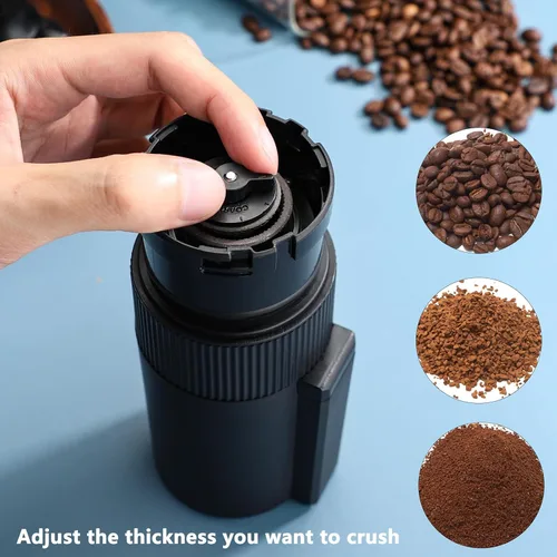 Miniatura 6 de Molinillo de café eléctrico, rebaba cónica automática con ajustes ajustables precisos (negro)