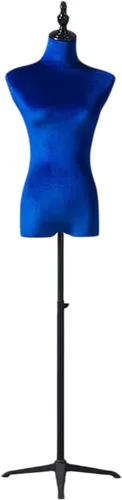 Miniatura 20 de Maniquí de cuerpo completo femenino de altura ajustable, soporte de ropa, brazo de madera desmontable utilizado para mostrar ropa (blanco, torso)