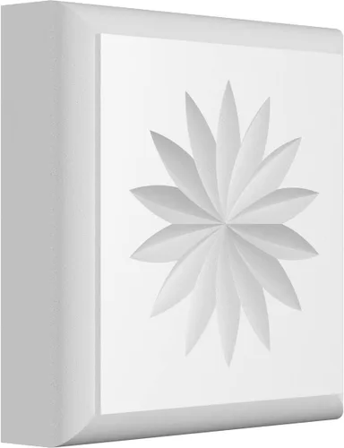 Miniatura 13 de Ekena Millwork ROSP050X050X100SDG11 Roseta estándar con borde redondeado, 5 pulgadas de ancho x 5 pulgadas de alto x 1 pulgadas de alto, PVC