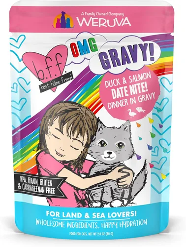 Miniatura 14 de Weruva latas de comida húmeda para gatos sin granos y bolsas B.F.F. (Best Feline Friend), Púrpura