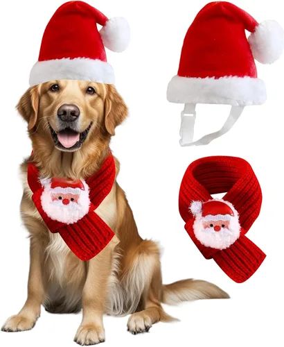 Miniatura 12 de Sombrero de Papá Noel de conejillo de indias, gatito, conejo, hámster, chinchilla, erizo, hurones, ardilla, sombrero de Navidad, gorra de Papá Noel