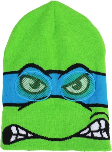 Miniatura 3 de Bioworld TMNT Rolldown Raph Adult Mesh Eye Green Beanie