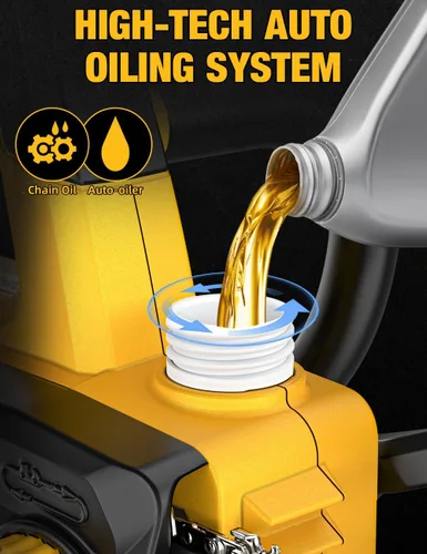 Miniatura 4 de Motosierra eléctrica sin escobillas de 12 pulgadas, inalámbrica, para batería Dewalt de 20 V, motosierra compacta con corte potente de 44.3 pies/S