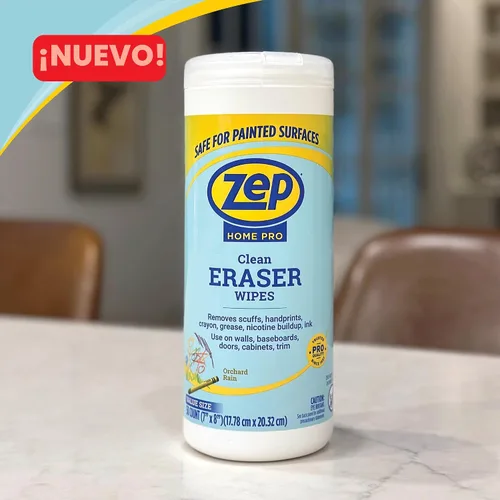 Miniatura 3 de Zep Home Pro Clean Eraser Wipes 50 unidades - R59112- Elimina rasguños, huellas de manos, crayón, greese para usar en paredes, zócalos, puertas