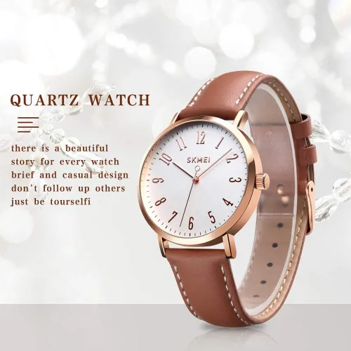 Miniatura 5 de SKMEI Reloj impermeable para mujer reloj de pulsera para mujer vestido casual de cuarzo analógico para mujer