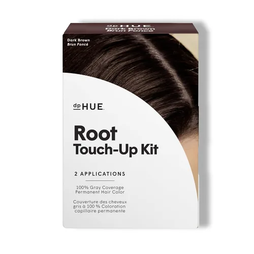 Miniatura 13 de dpHUE Kit de retoque de raíces, marrón medio - Tinte permanente para el cabello para cobertura de canas - Incluye dos aplicaciones - Sin parabenos