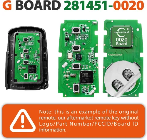 Miniatura 4 de Repuesto para Toyota RAV4 GNE 281451-0020 2016 2017 2018 Smart Proximity Toyota RAV4 GNE 281451-0020 Llavero HYQ14FBA 314.3MHz 4 botones