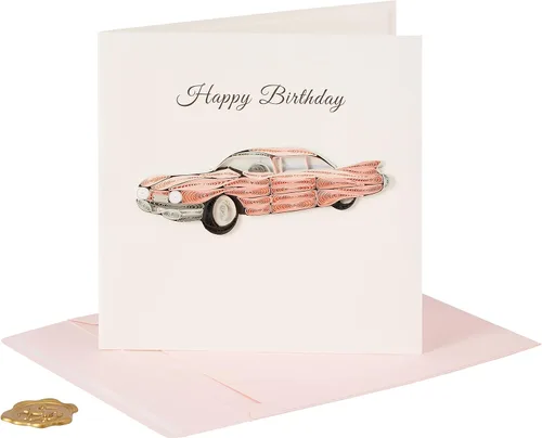Miniatura 3 de NIQUEA.D Tarjeta de feliz cumpleaños, mamá con flores Quilled (NB-0064), (6" x 6") cuadrada