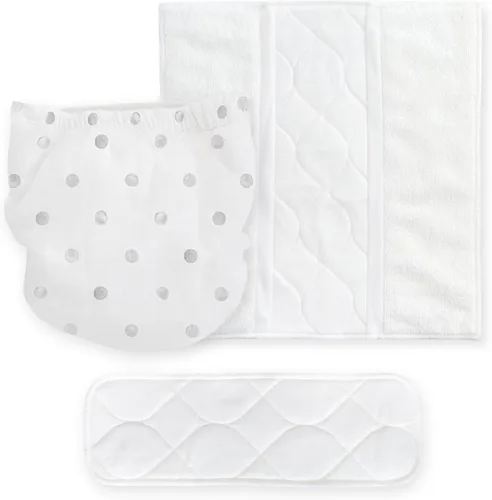 Miniatura 17 de SmartNappy - Muselina de algodón de Amazing Baby, funda híbrida para pañales de tela NextGen + 1 inserto reutilizable bi-fold + 1 refuerzo Mini