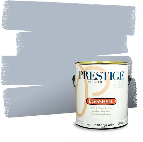 Miniatura 682 de Pintura Exterior + imprimación PRESTIGE, todo-en-uno, 1 galón, acabado mate, color comparable al Valspar* Royal Gray* VS151-Gris real
