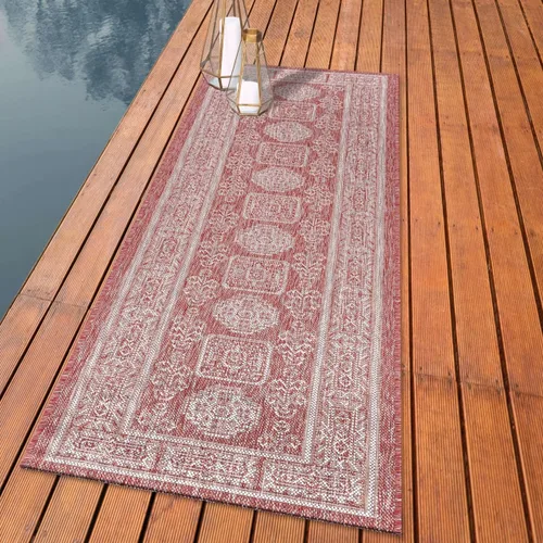 Keen Home Design - Alfombra para terraza al aire libre - 2x10 Lavable para interior/exterior para patio, cocina, balcón, playa, jardín, terraza y