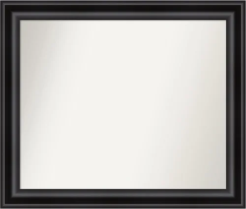 Miniatura 671 de Amanti Art Espejo personalizado, espejo de baño negro puente, espejo de pared o espejo de tocador de baño sobre el fregadero (26 x 26 pulgadas)