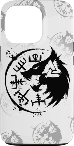 Miniatura 10 de iPhone 14 Plus Fenrir Wolf Fenris-Wolf - Viking Vegvisir Valknut Case