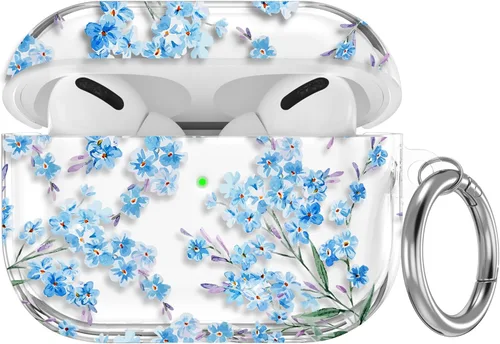 Miniatura 53 de Maxjoy Funda compatible con AirPods Pro, funda con diseño de vaca clara para mujeres y niñas, bonita funda protectora suave con llavero compatible