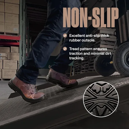 Miniatura 4 de EVERBOOTS - Botas de trabajo de cuero impermeables para hombre, modelo ultra seco, ligeras, botas de tobillo para construcción, techos, caza, marrón