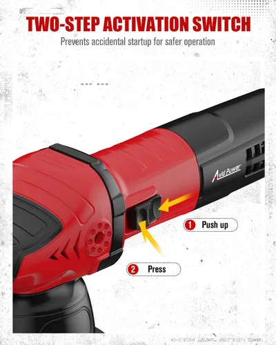 Miniatura 3 de AVID POWER Pulidora de Buffer de Doble Acción para Automóvil, Pulidora Orbital de 6 Pulgadas para Detallado de Automóviles con 6 Velocidades