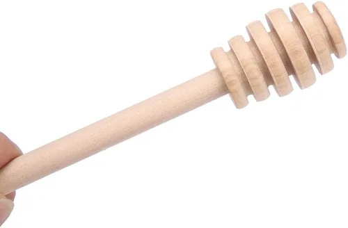 Miniatura 4 de TOPINCN 24 piezas de madera de mermelada de miel, jarabe, cuchara, rociador, servidor de mermelada de abeja, varilla de agitación, utensilios