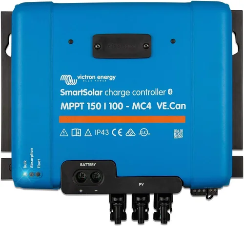 Victron Energy SmartSolar MPPT MC4 Compatible VE. Can Controlador de Carga Solar (Bluetooth) - Controladores de Carga para Paneles Solares - 150V,