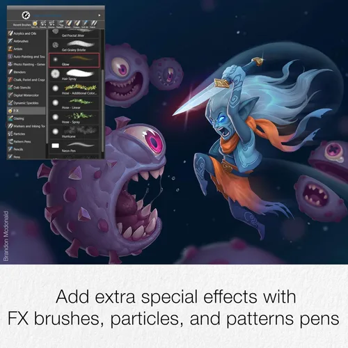 Miniatura 4 de Corel Painter Essentials 8 Software de pintura digital para principiantes Paquete exclusivo de pinceles de Amazon [Descarga de PC]