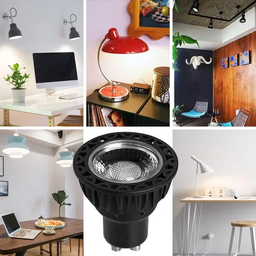 Miniatura 7 de Bombillas LED GU10 regulables, lámparas halógenas de 50 W equivalentes a luz blanca cálida de 2700 K, 6 W 500 lm de repuesto para iluminación