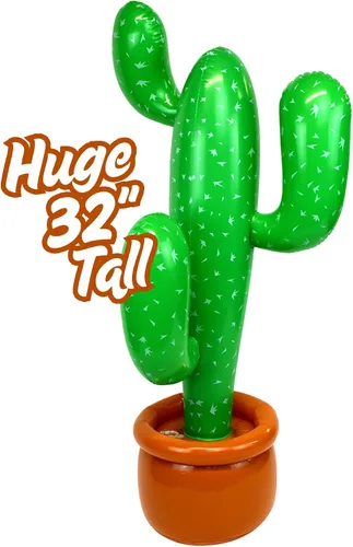 Decoraciones inflables de fiesta de cactus occidentales, perfectas para el Cinco de Mayo, temática de fiesta mexicana o decoración de fondo de