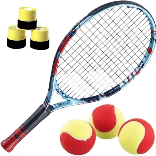 Miniatura 8 de Babolat Ballfighter - Raqueta de tenis con 3 overgrips y 3 pelotas de tenis de enseñanza, el mejor juego de tenis para principiantes para niños de 3